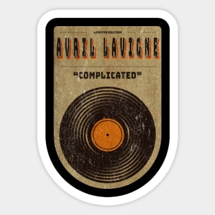 Vinyl vintage || Avril Lavigne || Complicated Sticker